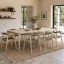 Homewood Cottonwood Duzu Natural Straight Leg 8 seater Dinning Table