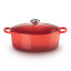 Le Creuset Signature 4.7 Litre Oval Cast Iron Casserole, 29cm Cerise
