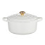 Le Creuset Signature 6.7 Litre Round Cast Iron Casserole, 28cm - White