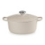 Le Creuset Brioche Signature 4.2 Litre Round Cast Iron Casserole, 24cm