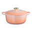 Le Creuset Peche Signature 4.2 Litre Round Cast Iron Casserole, 24cm