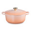 Le Creuset Peche Signature 2.4 Litre Round Cast Iron Casserole, 20cm