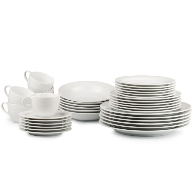 Pack Shot image of Noritake Arctic White Dinner Set, 36-Piece