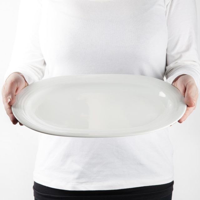Noritake Arctic White Oval Platter, 35cm