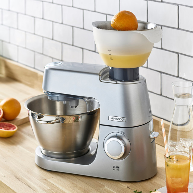 Kenwood Chef & Chef XL Stand Mixer Citrus Press Attachment on the kitchen counter 