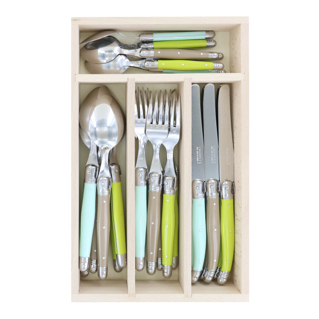 Laguiole by Andre Verdier Cutlery Set, Set of 24 ambience Product shot