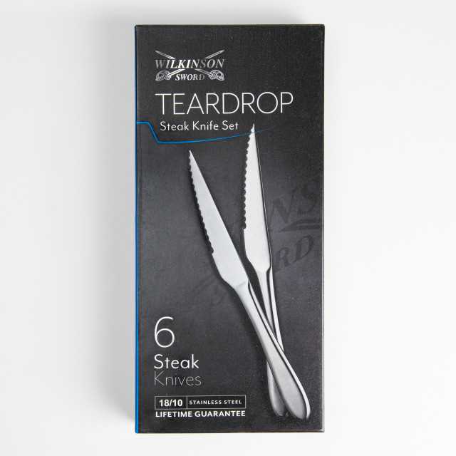 Wilkinson Sword Teardrop Steak Knives, Set of 6 packaging