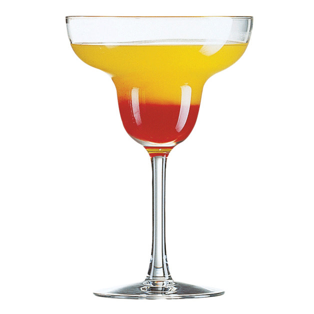 Arcoroc Elegance Margarita Cocktail Glasses, Set of 6 with cocktail