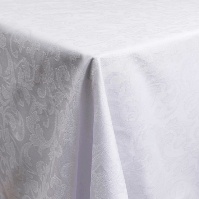 Detail image of DSA Paloma Jacquard Damask Rectangular Tablecloth