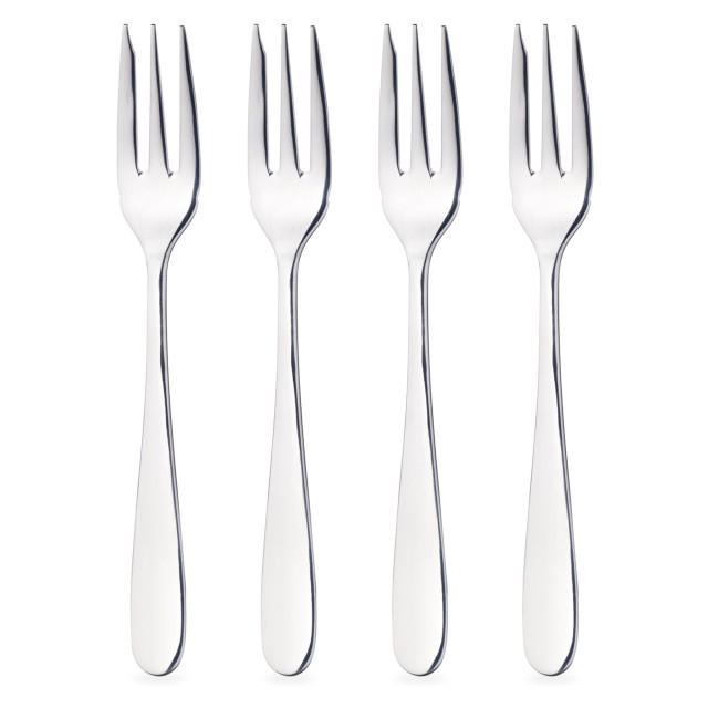 MasterClass Stainless Steel Cake Fork, Set of 4