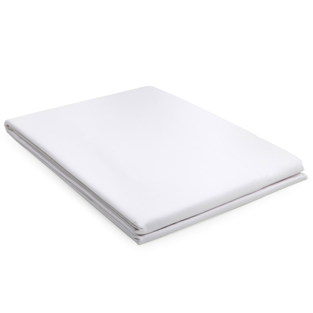 Linen Drawer White Egyptian Cotton Flat Sheet