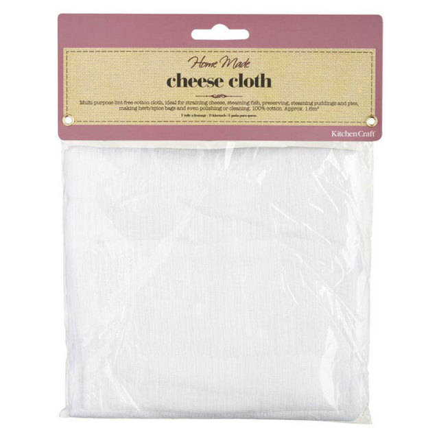 KitchenCraft Home Made 100% Cotton Cheese Cloth, 1.6 Metres