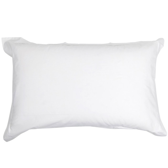 Linen House White Oxford Cotton Pillowcase, 250 Thread Count