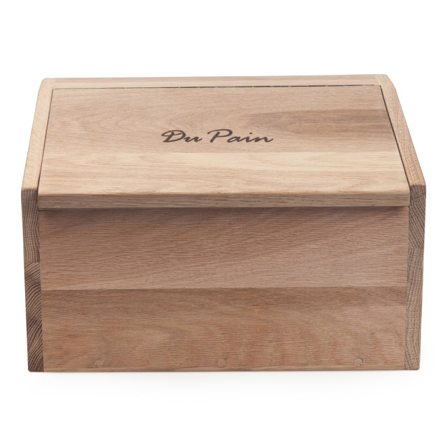Angle image of Laid Back Company Oak Du Pain Bread Bin