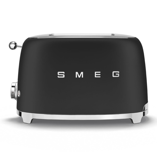 Smeg Retro 2 Slice Toaster - Matt Black product shot