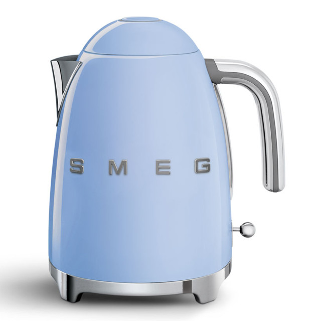 Smeg Retro Cordless Kettle, 1.7L, Pastel Blue