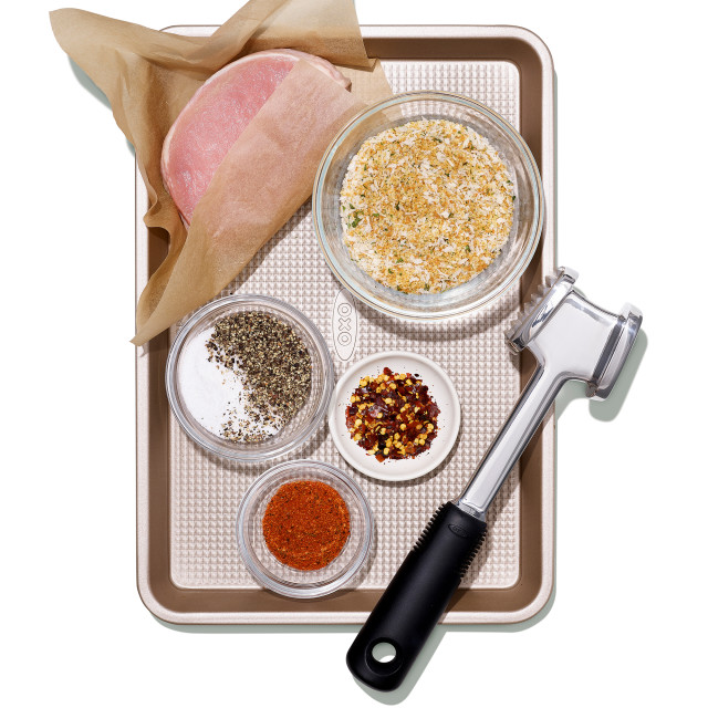 OXO Good Grips Meat Tenderiser Product In use