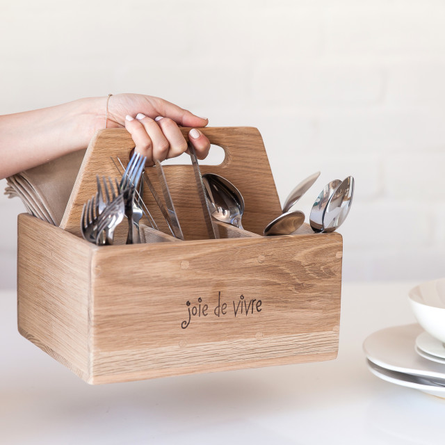 Laid Back Company Joie de Vivre Cutlery & Condiment Box