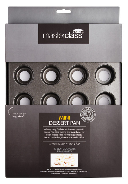 MasterClass 20-Hole Non Stick Mini Cake Baking Pan