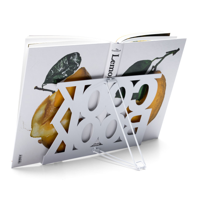 Humble & Mash Cookbook Stand with a book, back view