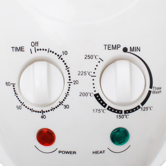 close up of the controls