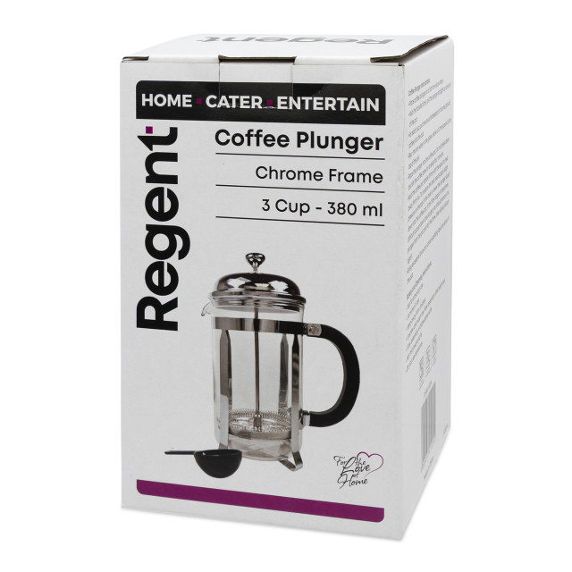 Regent Coffee Plunger with Chrome Frame