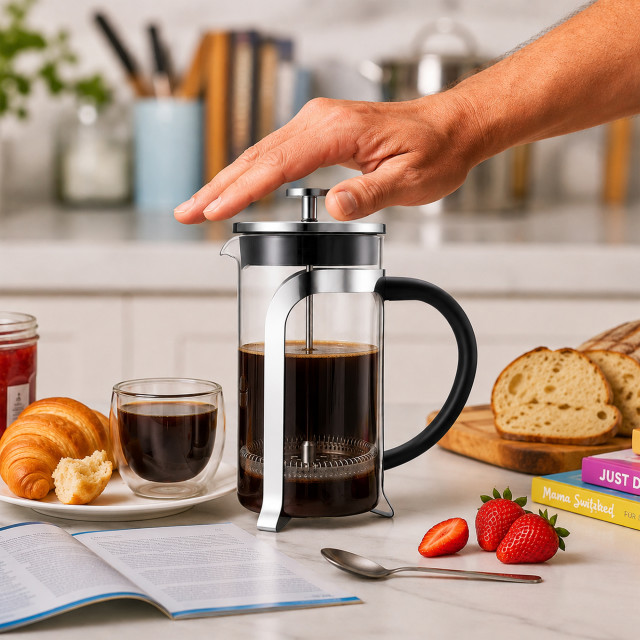 Regent Coffee Plunger with Chrome Frame