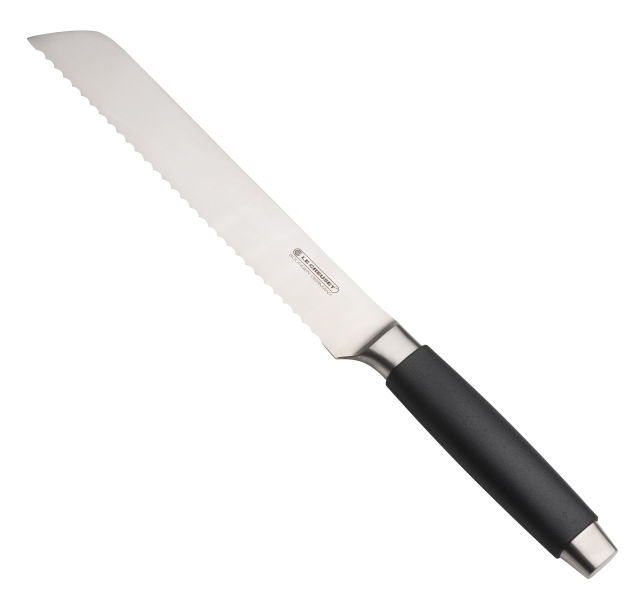 Le Creuset Black Handle Bread Knife, 20cm