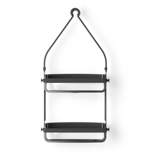 Umbra Flex Shower Caddy - Black Front View