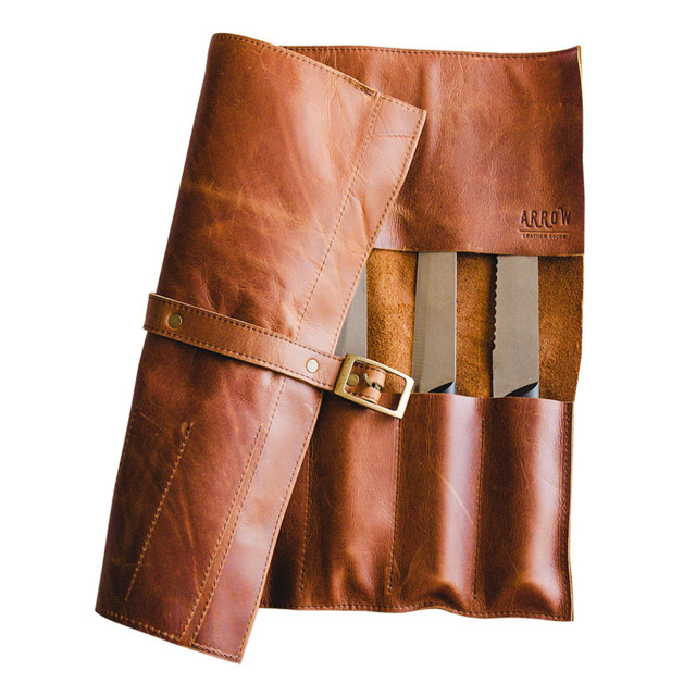 Angle image of Arrow Leather Goods Knife Roll Bag