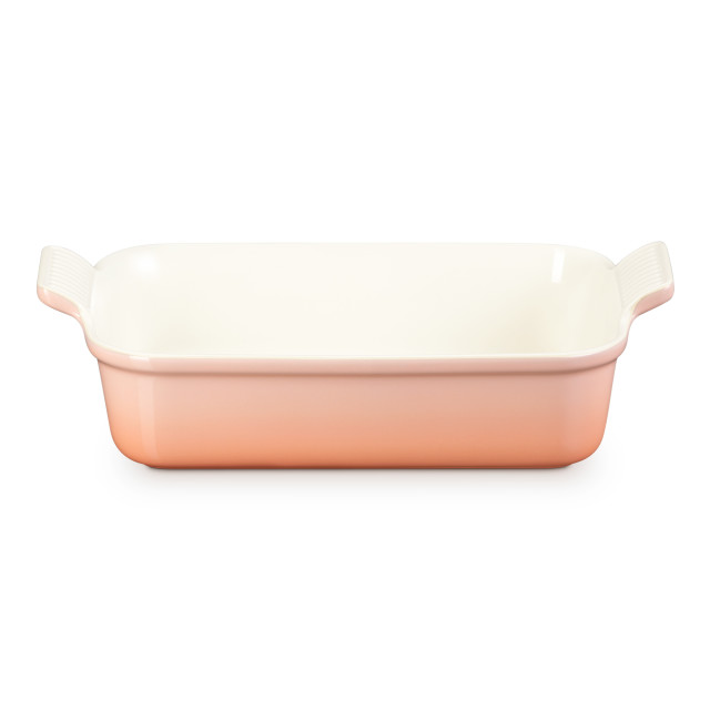 Le Creuset Peche Stoneware Heritage Rectangular Dish, 26cm