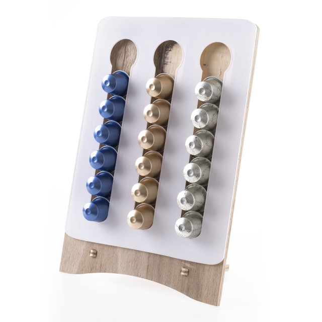 Native Decor Caprice Nespresso Coffee Capsule Holder, white