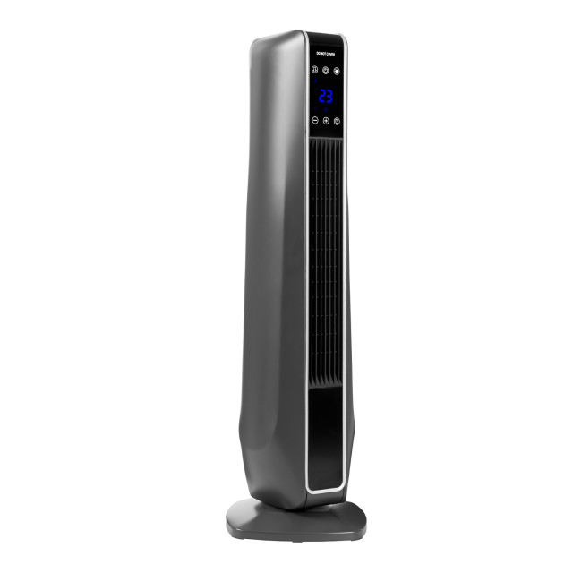 Russell Hobbs Ceramic Tower Heater - Grey angle