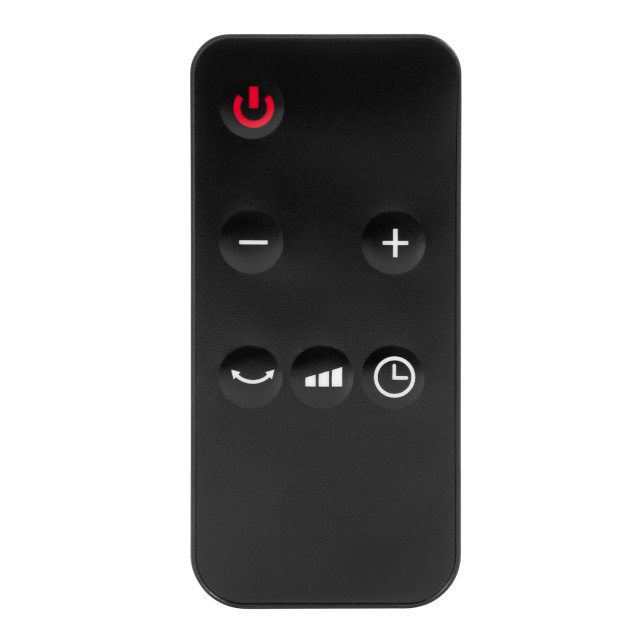 Russell Hobbs Ceramic Tower Heater - Grey detail of the remote