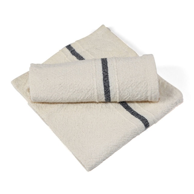 Barrydale Hand Weavers Striped Napkins, Set of 4 - Navy