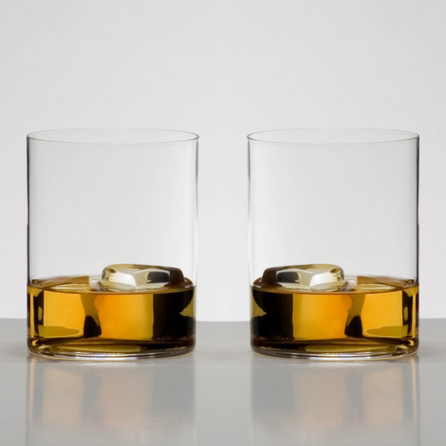 Riedel Stemless O Whisky Glasses, Set of 2