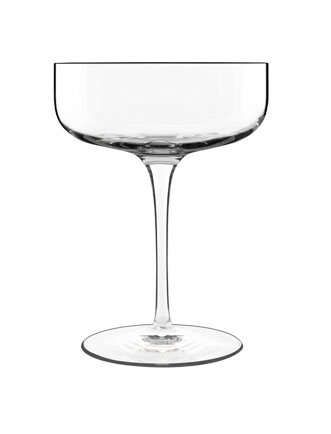 Luigi Bormioli Sublime Saucer Champagne Glasses, Set of 4