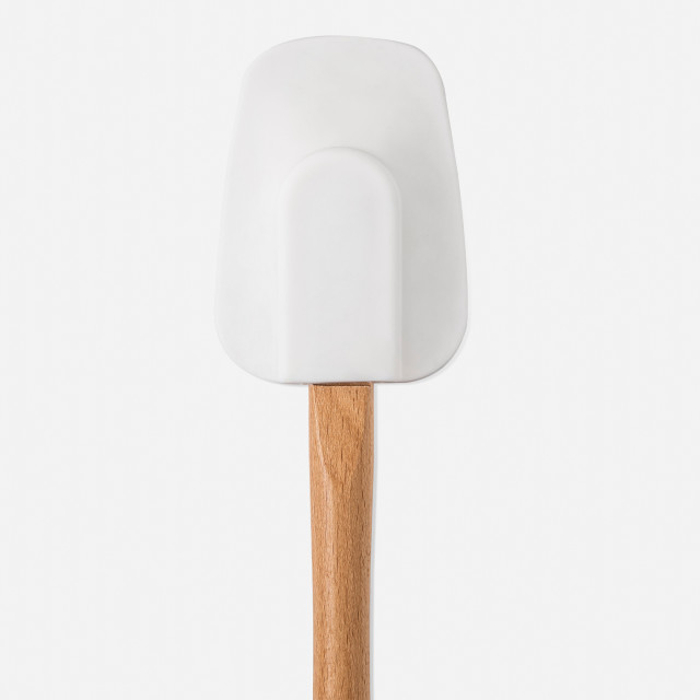 Yuppiechef Beech Spatula Spoon close up of the back