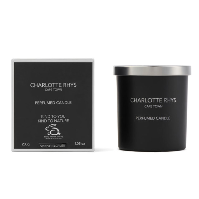 Charlotte Rhys Spring Flowers Candle with Silver Lid, 200g