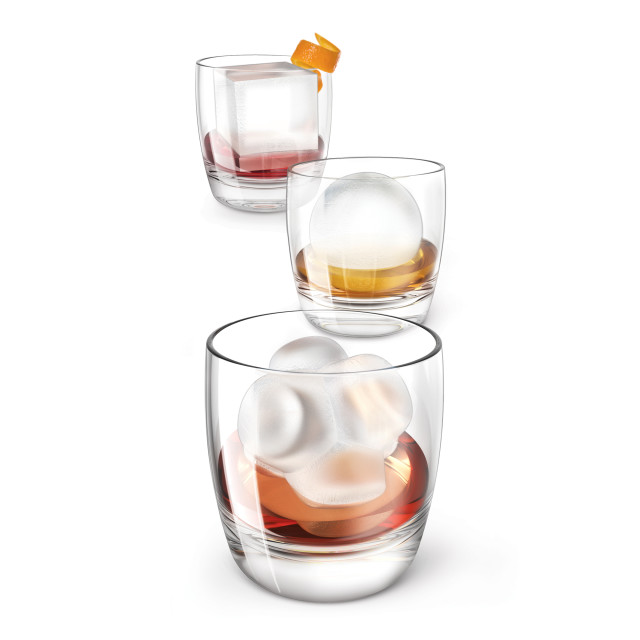 Zoku Mixology Ice Set, Set of 3 in glasses