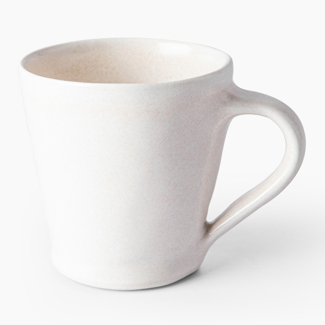 Mervyn Gers Glazed Stoneware Flare Mug - Alabaster