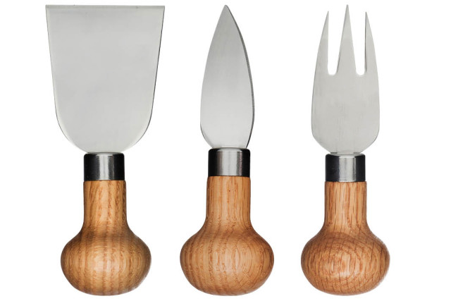 Sagaform Oval Oak Cheese Set, Set of 3