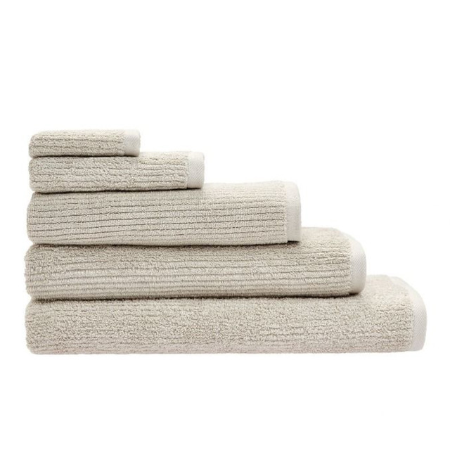 Linen House Reed Bath Towel, 550gsm - Stone with other sizes