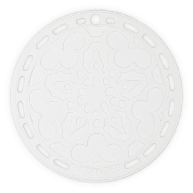 Le Creuset Silicone French Trivet, 20cm - White
