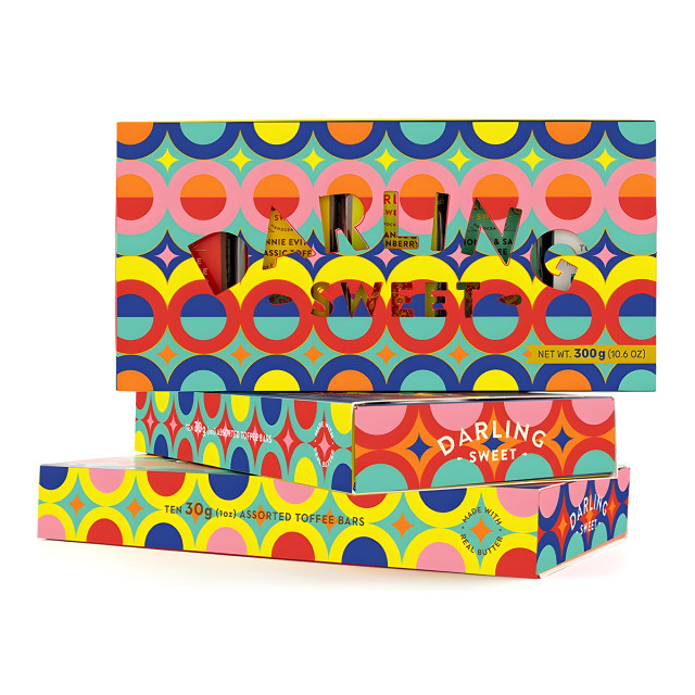 Darling Sweet Mixed Toffee Bars Gift Box, Box of 10