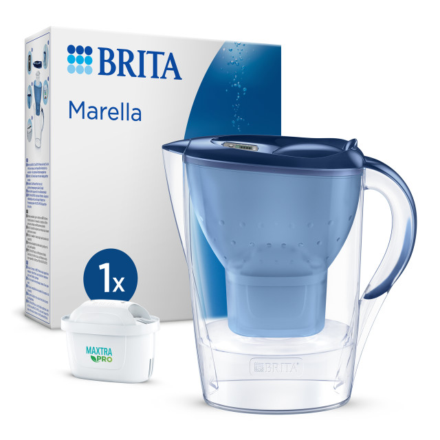 Brita Marella Cool Blue Water Filter Jug, 2.4L packaging