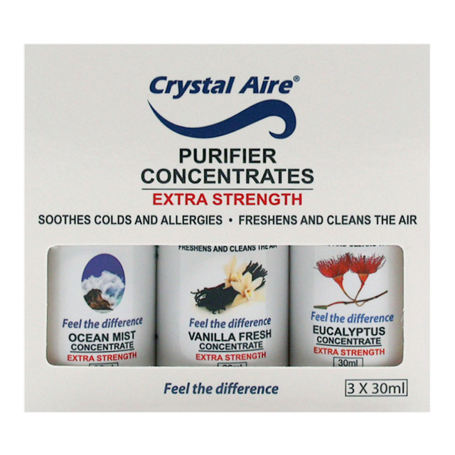 Crystal Aire Air Purifier Concentrates, Pack of 3 packaging