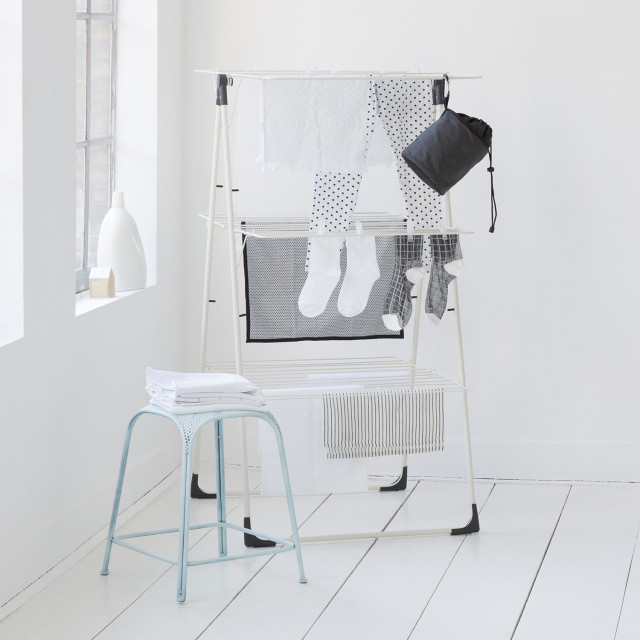 Brabantia Tower Drying Rack, 23m with clothes