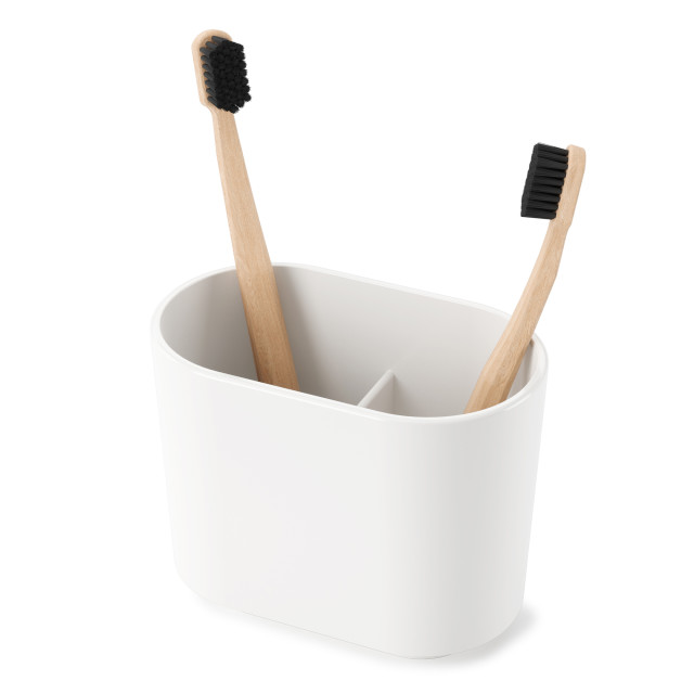 Umbra Step Toothbrush Holder - White - Detail Image