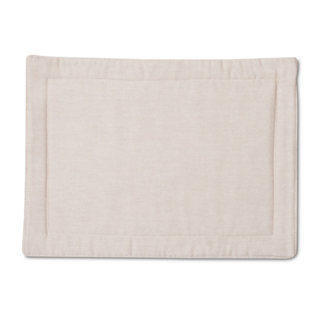 DSA Table Linen Specialists Natural Earth Stone Rectangular Fabric Placemats, Set of 6